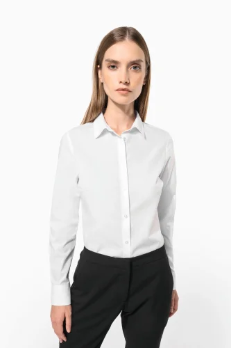 Camicia popeline policotone donna facile da lavare