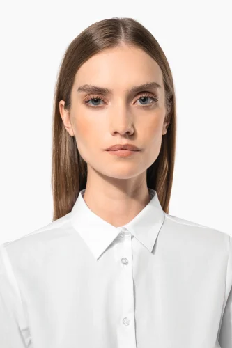Camicia popeline policotone donna facile da lavare