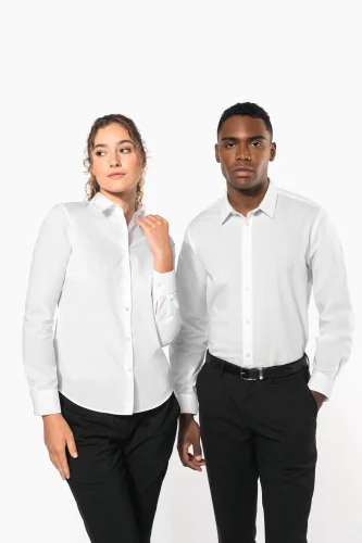 Camicia popeline policotone donna facile da lavare