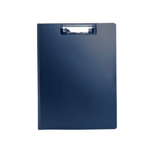 Cartella BOARD in PVC 23x32 cm con tasca trasparente e clip metallica