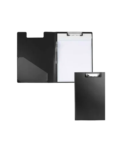 Cartella BOARD in PVC 23x32 cm con tasca trasparente e clip metallica