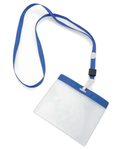 Badge Lanyard Maes trasparente PVC 48,5cm leggero e resistente