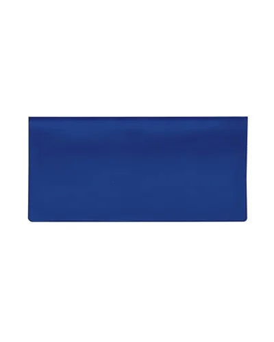 Portalotto portadocumenti viaggio PVC 2 tasche stampa serigrafica Blu