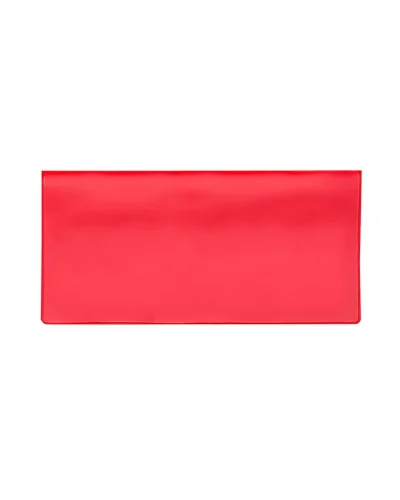 Portalotto portadocumenti viaggio PVC 2 tasche stampa serigrafica Rosso