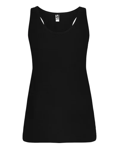 Canotta donna cotone Brenda  slim fit vogatore vari colori Nero