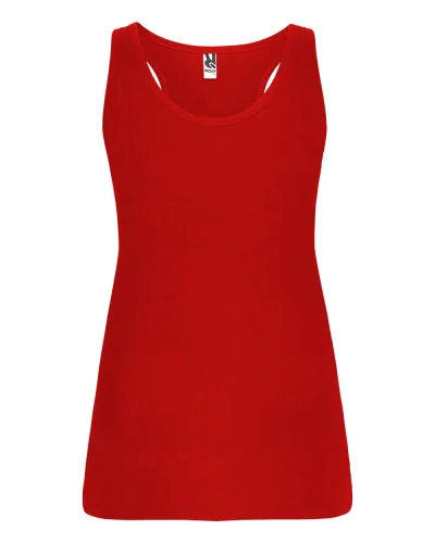 Canotta donna cotone Brenda  slim fit vogatore vari colori Rosso