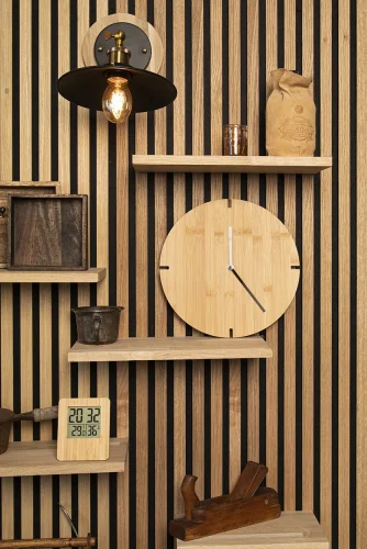 Orologio da parete in bambù tokei