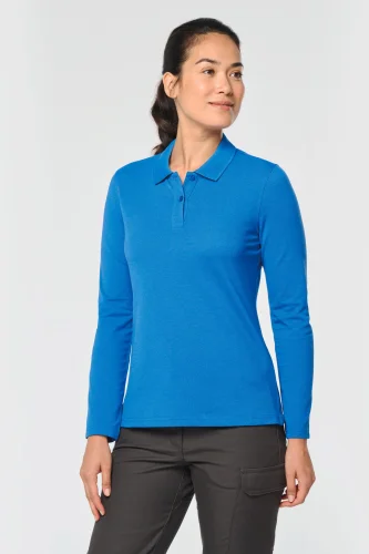 Polo donna maniche lunghe