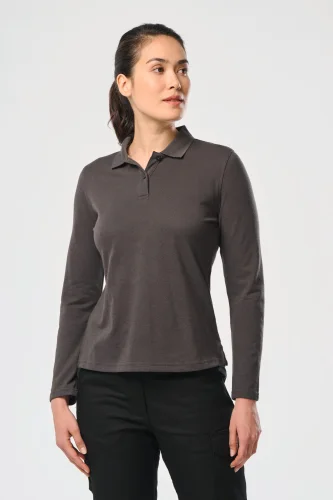 Polo donna maniche lunghe