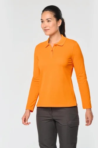 Polo donna maniche lunghe