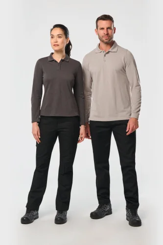 Polo donna maniche lunghe