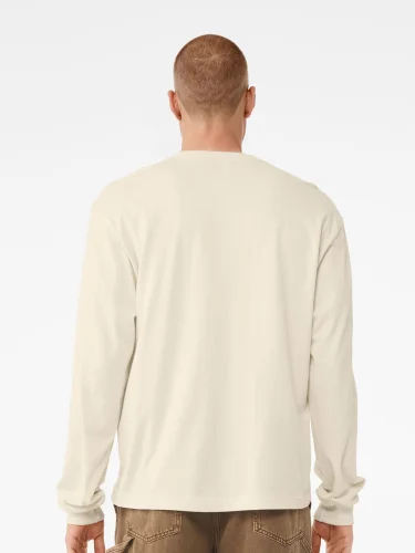 T-shirt Boxy pesante unisex a maniche lunghe
