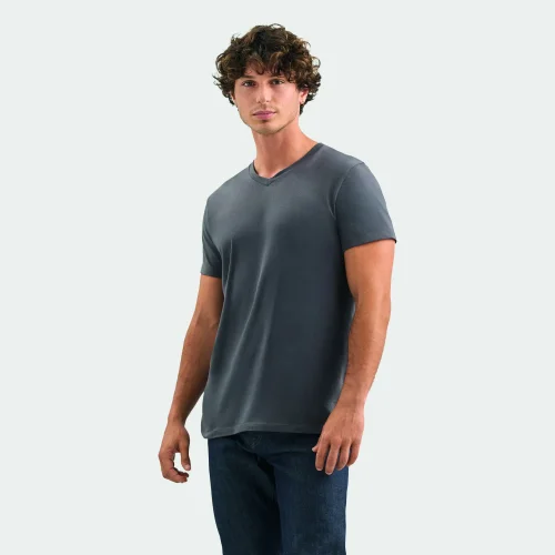 T-shirt scollo a v Regent