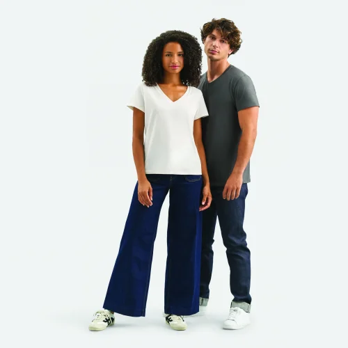 T-shirt scollo a v Regent