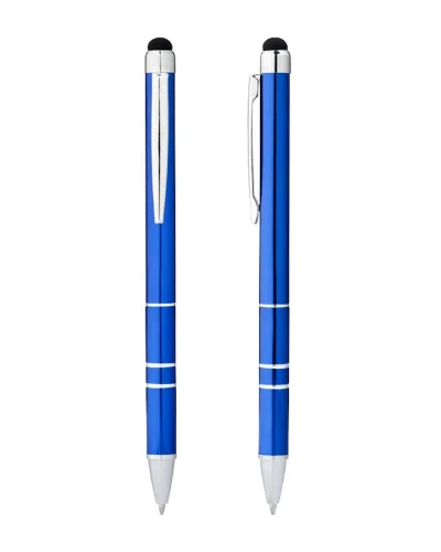 Charleston Penna a Sfera-Stylus Alluminio Nero 13.4cm Leggera Blue