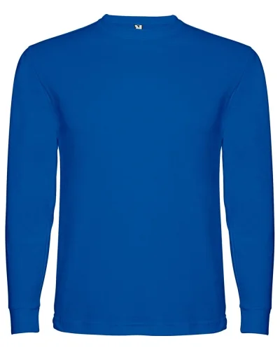 Pointer T-shirt uomo manica lunga cotone 165g girocollo casual Royal