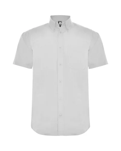 Camicia Aifos uomo manica corta Bianco