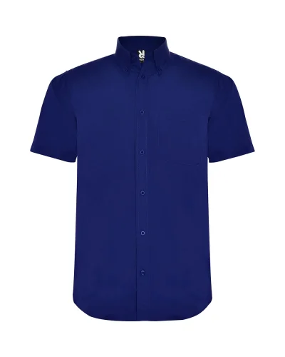 Camicia Aifos uomo manica corta Bluette