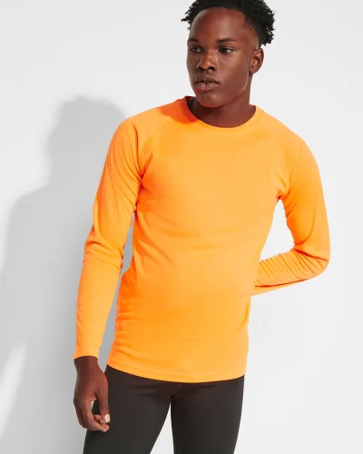 T-shirt Montecarlo lunga, traspirante, 100% poliestere