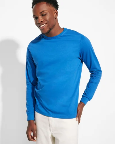 Pointer T-shirt uomo manica lunga cotone 165g girocollo casual