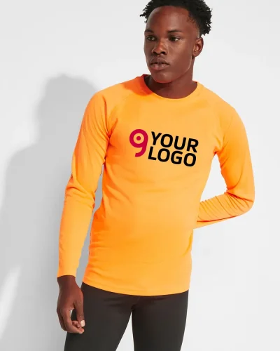 T-shirt Montecarlo lunga, traspirante, 100% poliestere