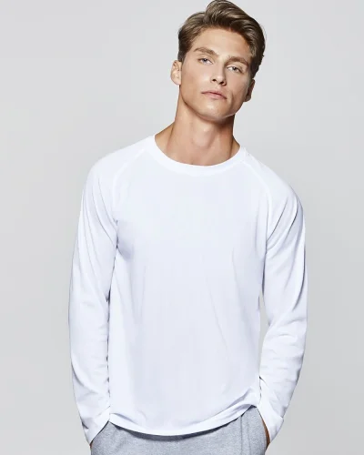 T-shirt Montecarlo lunga, traspirante, 100% poliestere