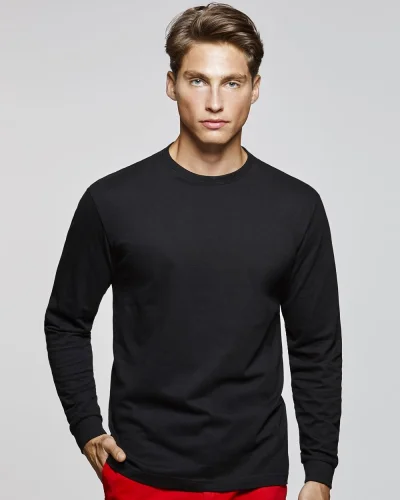 Pointer T-shirt uomo manica lunga cotone 165g girocollo casual
