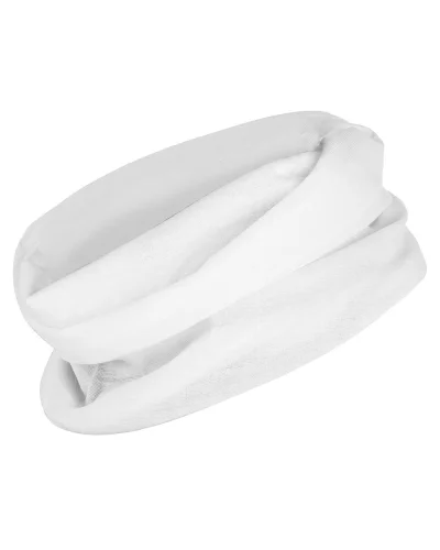 Scaldacollo Nanuk tubolare in poliestere, leggero 25x50 cm Bianco