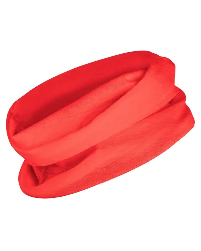 Scaldacollo Nanuk tubolare in poliestere, leggero 25x50 cm Rosso