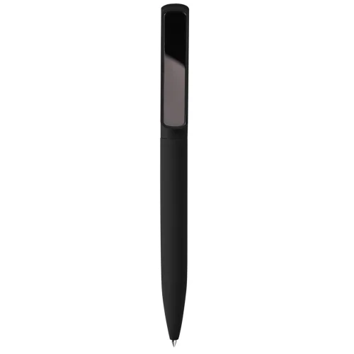Penna a sfera in alluminio riciclato soft touch, plastica e metallo