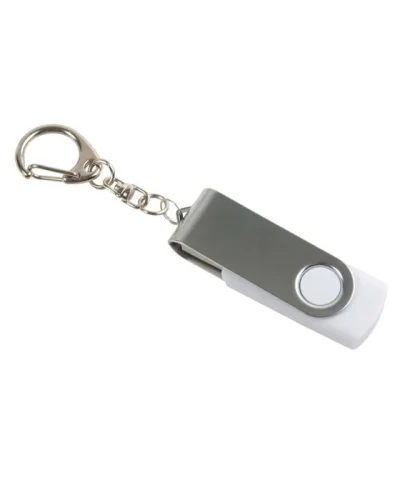 Chiavetta USB 8GB girevole ABS/Metallo Bianco