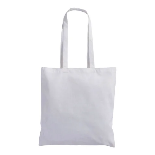 Shopper in cotone con manici lunghi