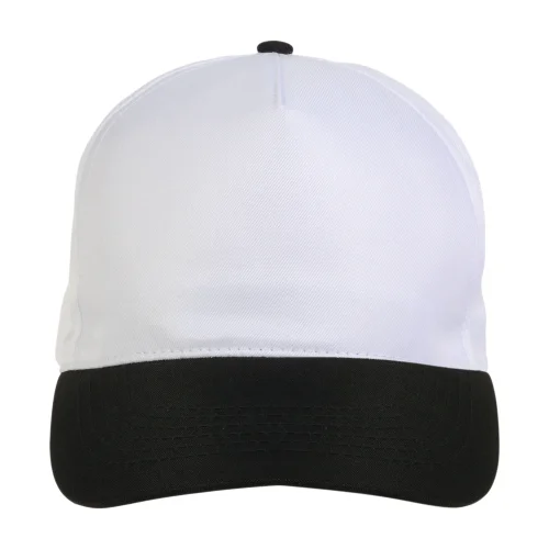 Cappellino in poliestere, 5 pannelli, regolazione a velcro