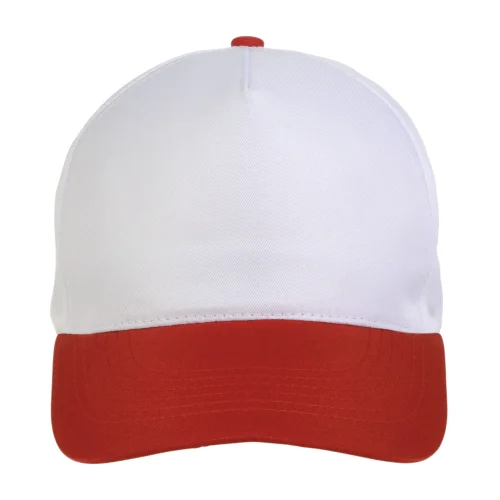 Cappellino in poliestere, 5 pannelli, regolazione a velcro