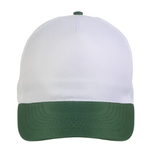 Cappellino in poliestere, 5 pannelli, regolazione a velcro