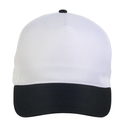 Cappellino in poliestere, 5 pannelli, regolazione a velcro