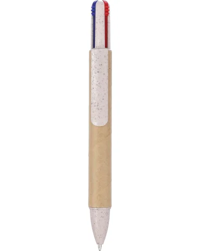 Penna a sfera deborah | cartone riciclato e paglia di frumento | 4 colori