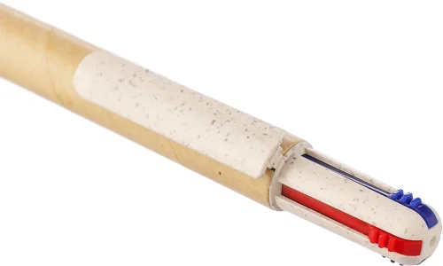 Penna a sfera deborah | cartone riciclato e paglia di frumento | 4 colori