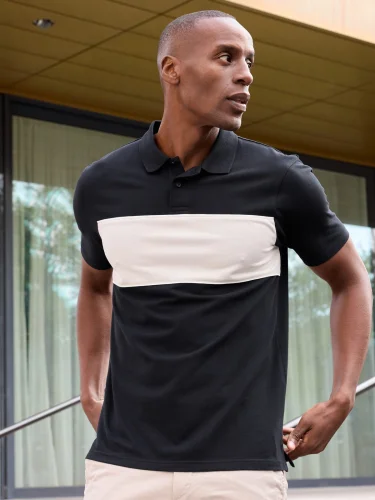 Polo colour-block unisex