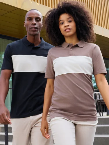 Polo colour-block unisex
