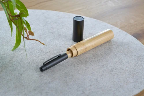 Penna a sfera anke | bambù | a rotazione