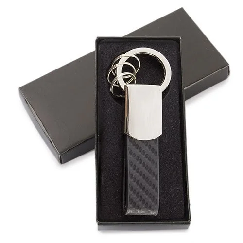 Portachiavi metallico carbon fiber