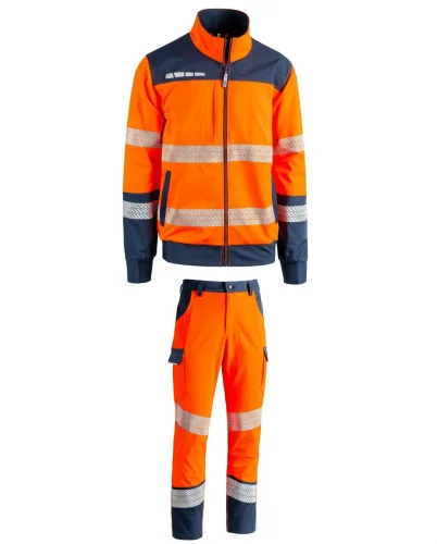Giubbotto HV Malpensa da lavoro, personalizzabile + Pantalone HV Orio per lavoro, personalizzabile