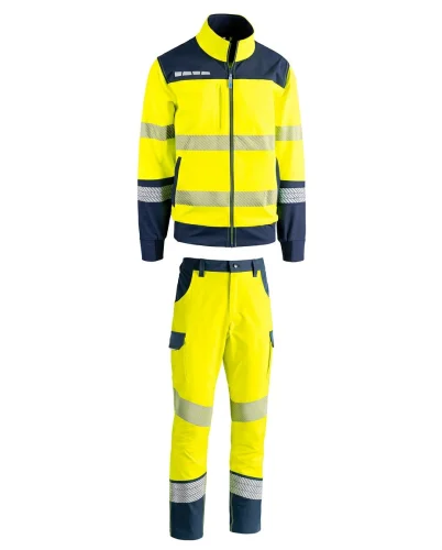 Giubbotto HV Malpensa da lavoro, personalizzabile + Pantalone HV Orio per lavoro, personalizzabile