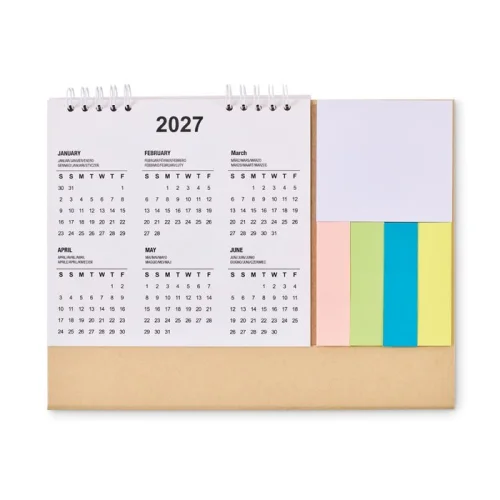 Calendario da tavolo con memopad