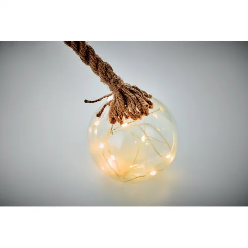 Decorazione in vetro con led
