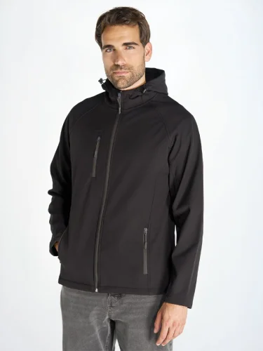 Softshell uomo con cappuccio jt