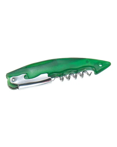 Cavatappi apribottiglie in metallo e plastica 13,8 cm resistente Verde