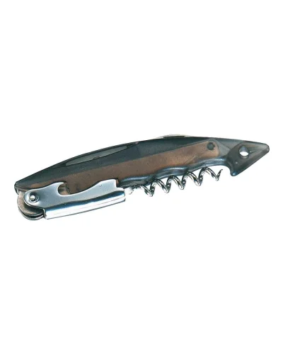 Cavatappi apribottiglie in metallo e plastica 13,8 cm resistente Nero