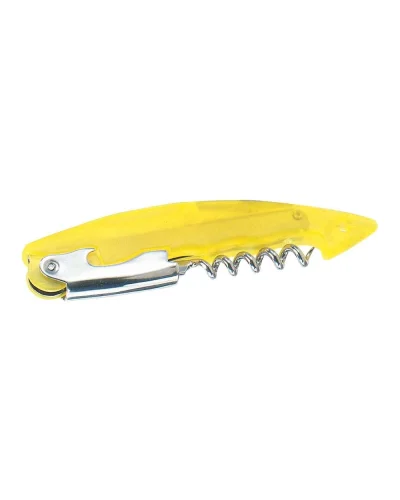 Cavatappi apribottiglie in metallo e plastica 13,8 cm resistente Giallo